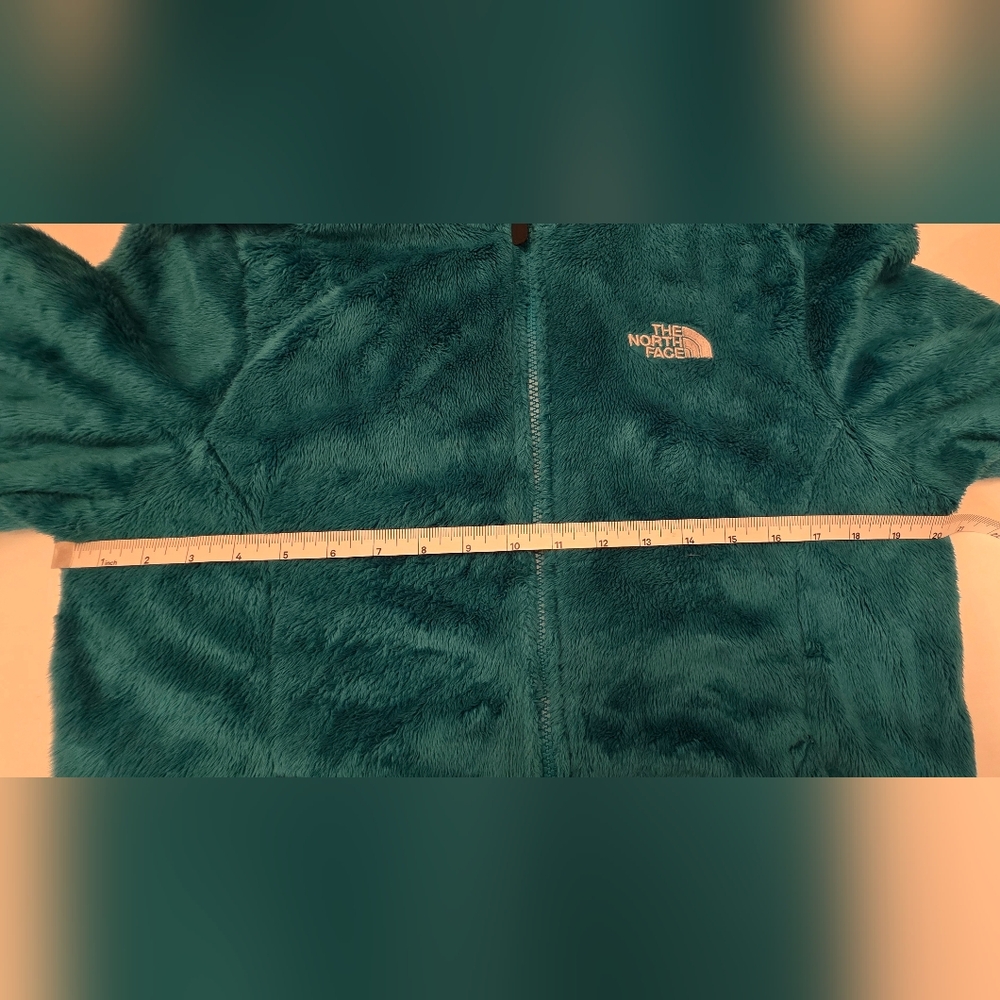 The North Face Women's Teal Osito Luxe Zip Up Fleece Jacket ~ Size Medium - Picture 9 of 10